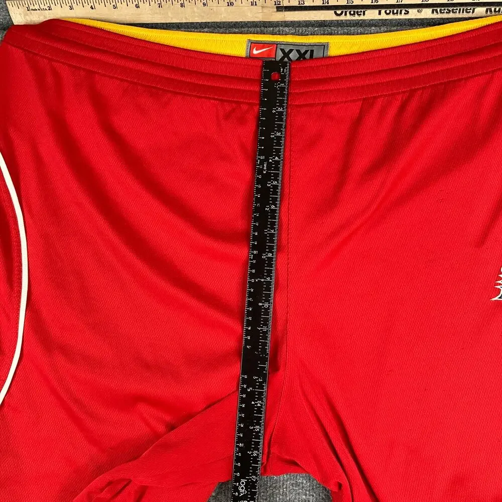 Nike Team Iowa State Shorts Men XXL Red Athletic Mesh NCAA Basketball Reversable